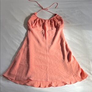 Peach Halter Sun Dress
